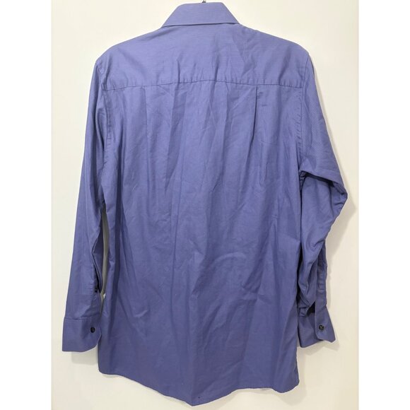 Geoffrey Beene Mens‎ Wrinkle-Free Size Small 14 1/2 32/33 Lavender Button Up - Picture 4 of 6
